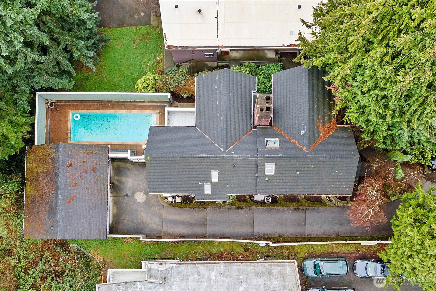 9510 9th Avenue Northwest Seattle, WA 98117 - Photo 27 of 31 an aerial view of a house with a yard
