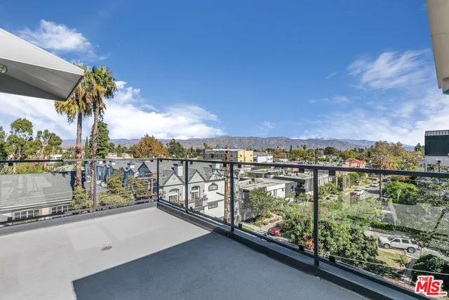 a view of balcony with city view