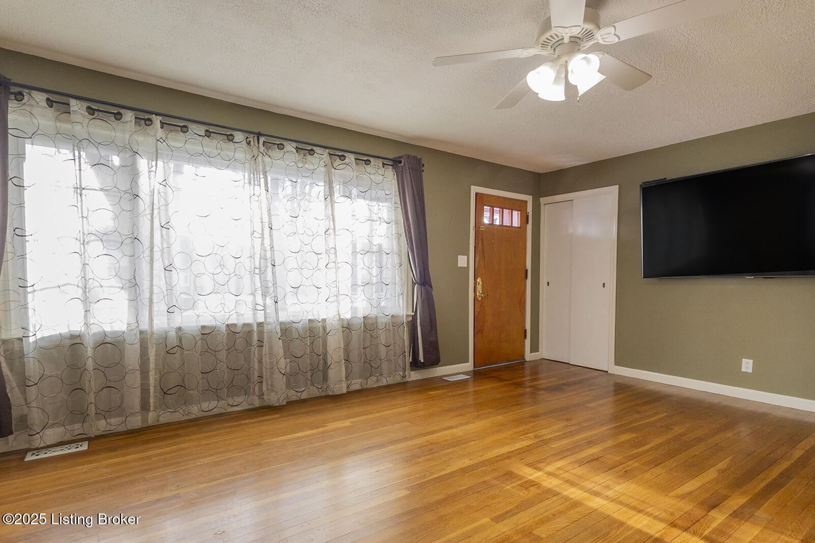 Incredible family room with hardwood floors!