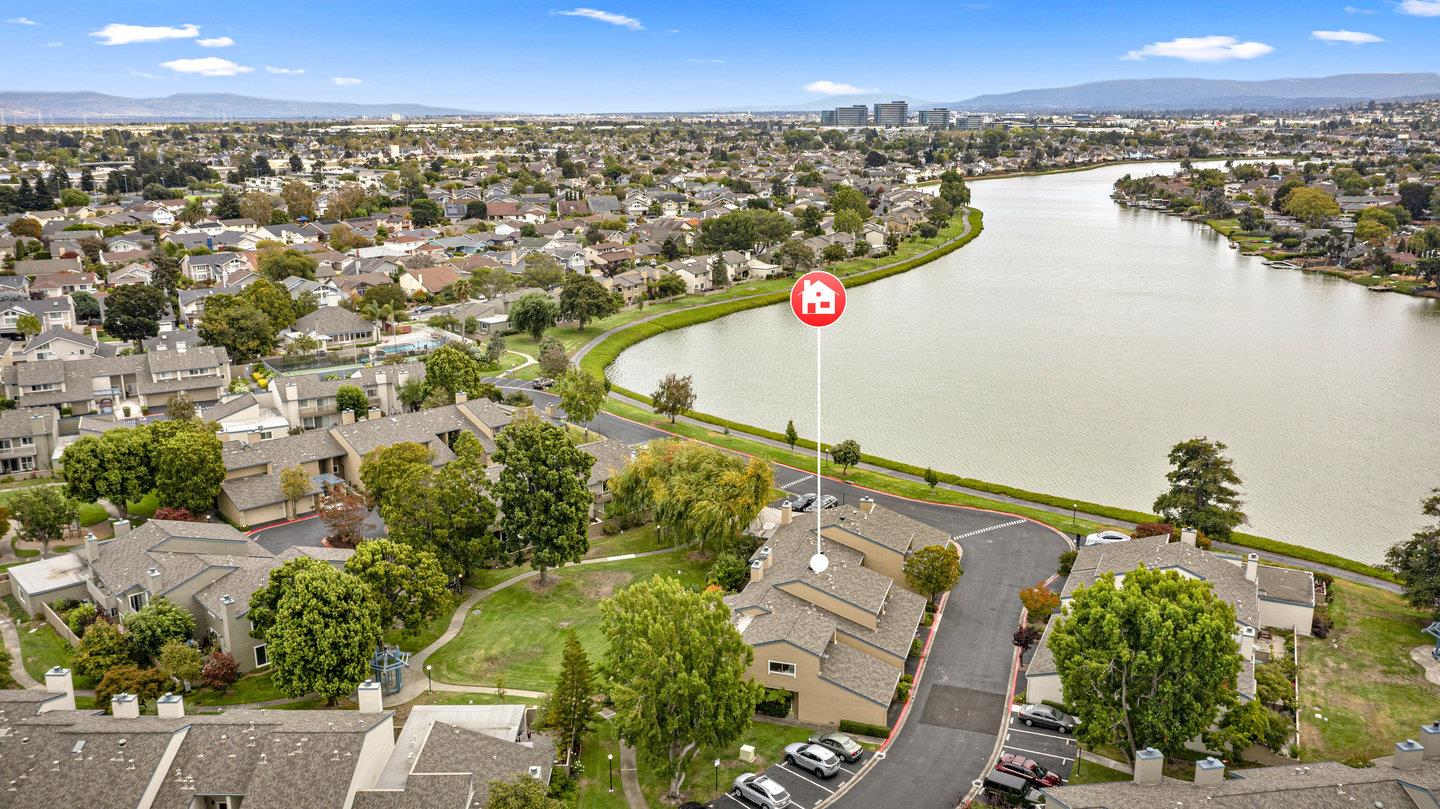 706 Celestial Lane Foster City, CA 94404 - Photo 32 of 36 an aerial view of city and lake