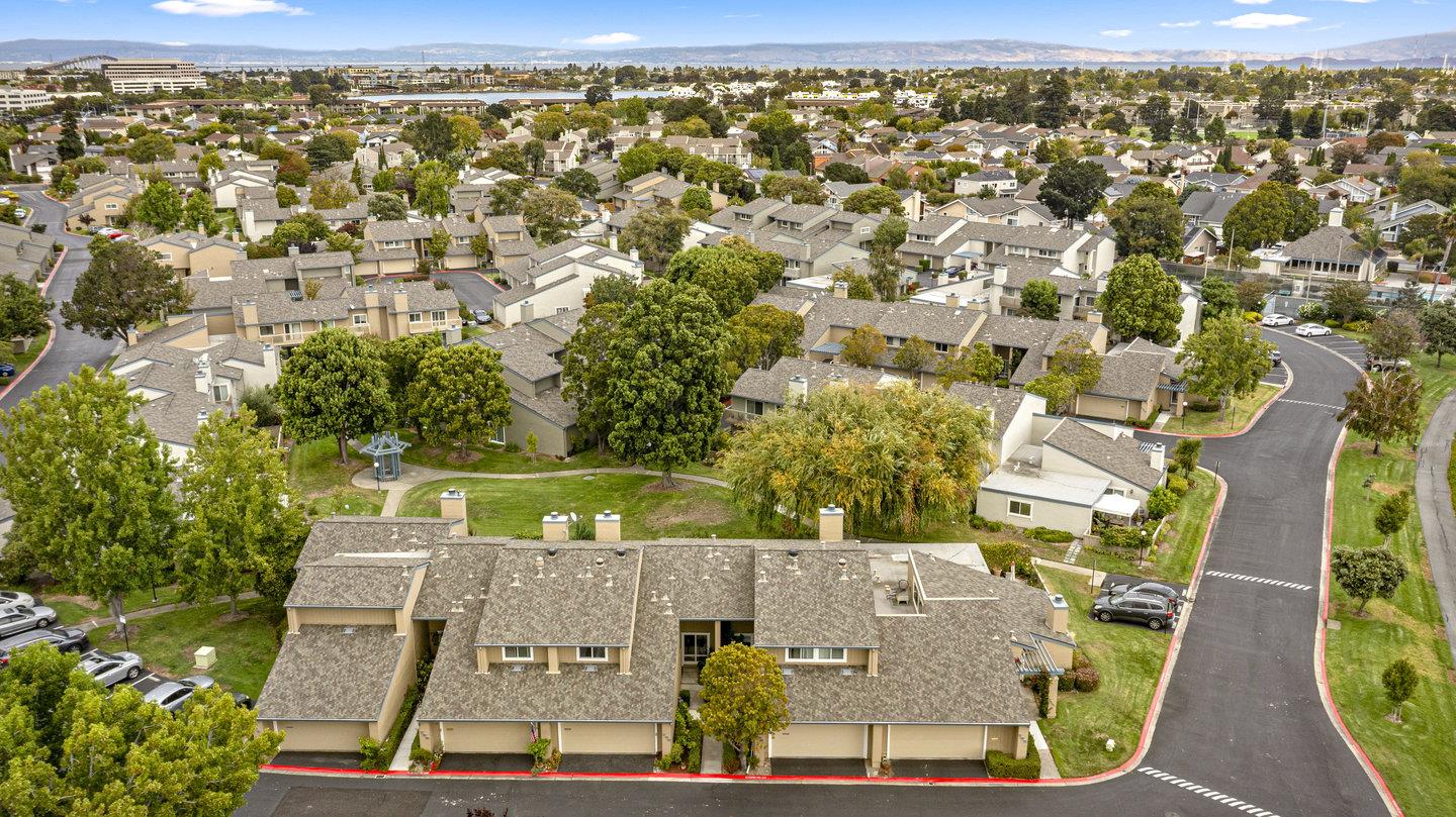 706 Celestial Lane Foster City, CA 94404 - Photo 33 of 36 an aerial view of residential houses with outdoor space