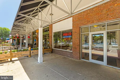 a view of a building with an outdoor space
