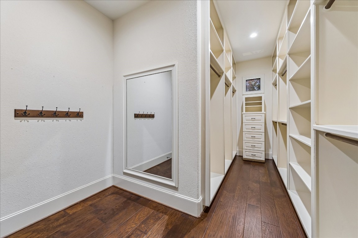5402 White Birch Run Spring, TX 77386 - Photo 24 of 43 a view of hallway with stairs and wooden floor