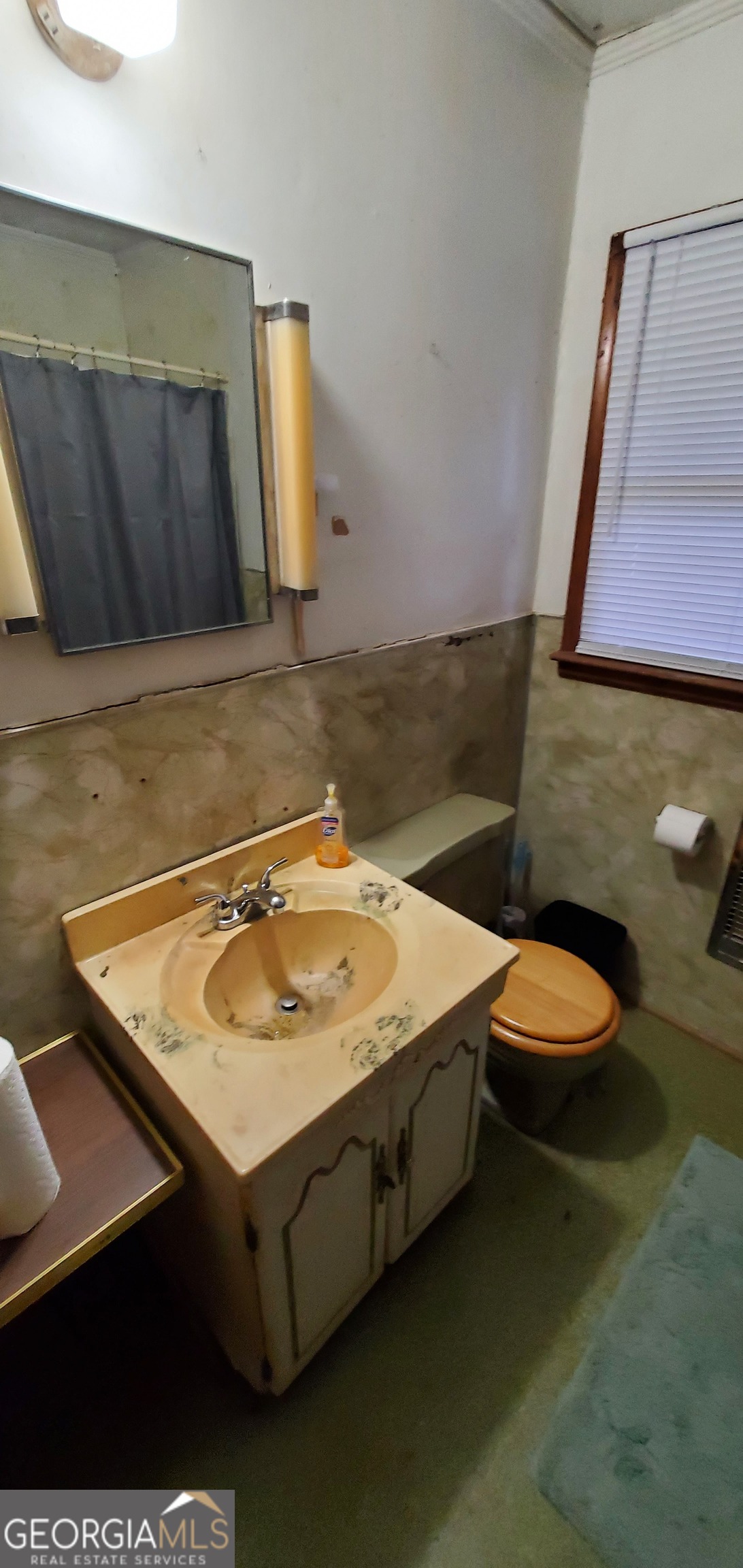 1061 Burger Road Watkinsville, GA 30677 - Photo 38 of 43 a bathroom with a sink a toilet and mirror