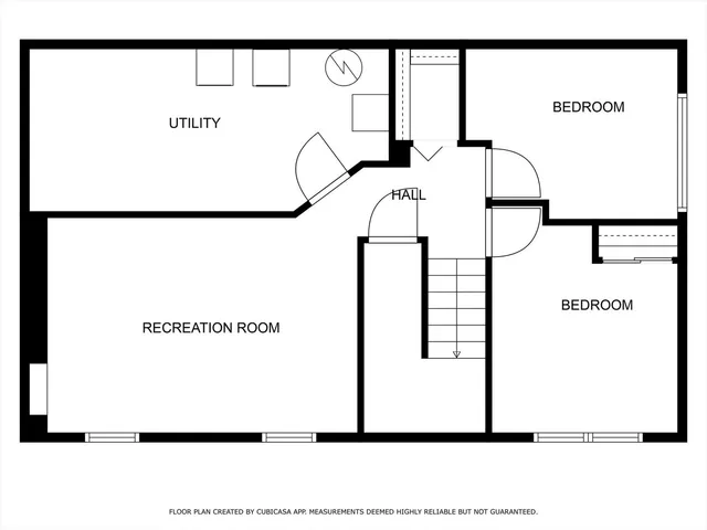 a picture of a bench in a white building