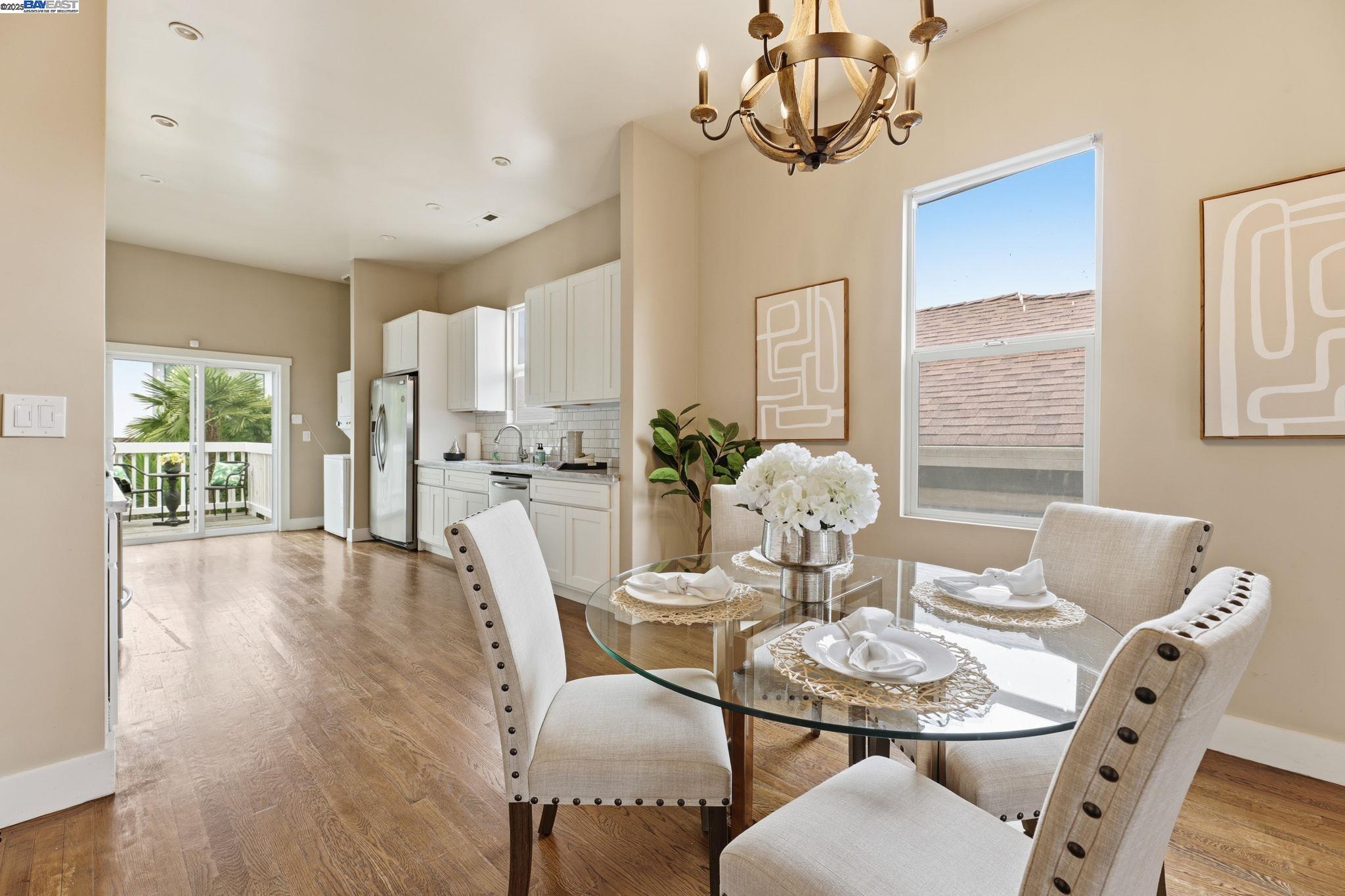 2417 Linden Street Oakland, CA 94607 - Photo 19 of 41 a view of a dining room with furniture window and outside view