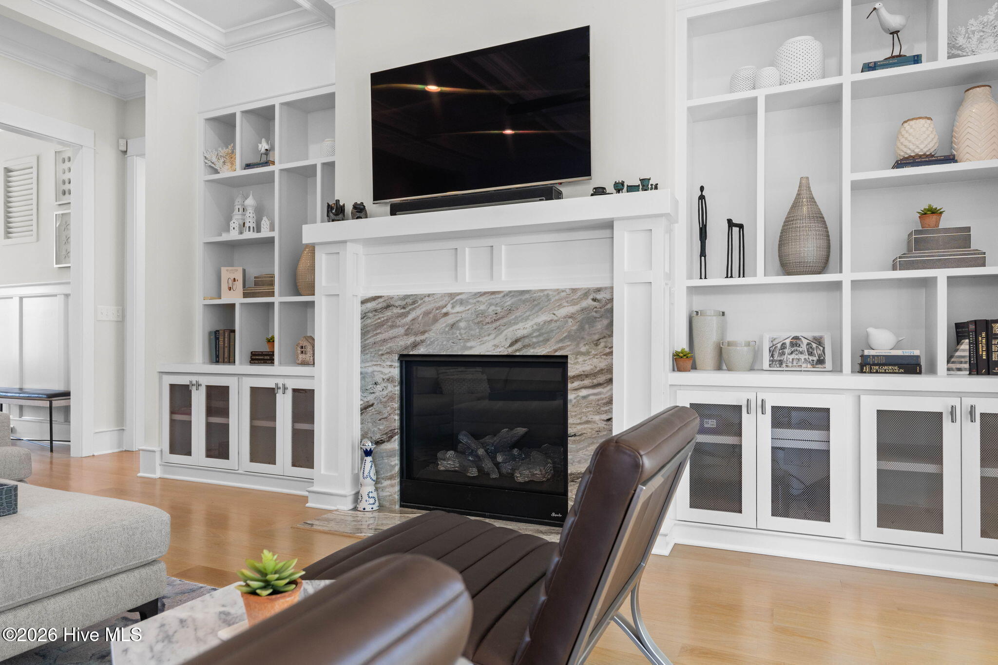 6197 Castlebrook Way Southwest Ocean Isle Beach, NC 28469 - Photo 38 of 120 Custom Built ins and fireplace with granite surround