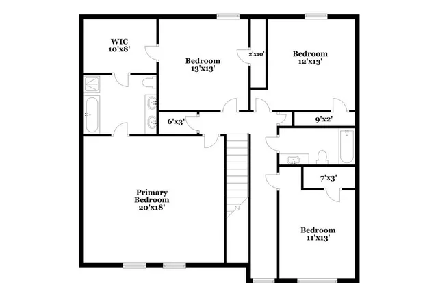 a picture of a park with an bench