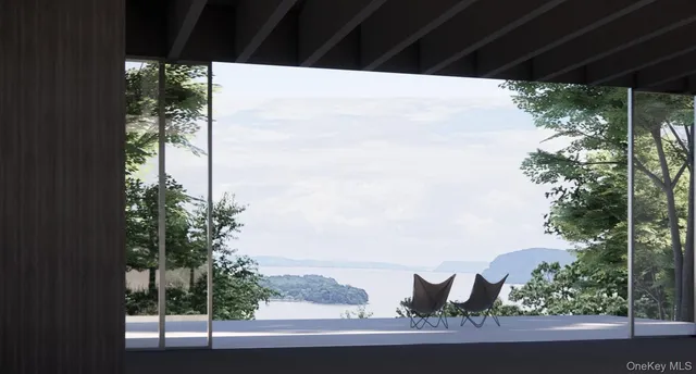 a view of a lake and mountain