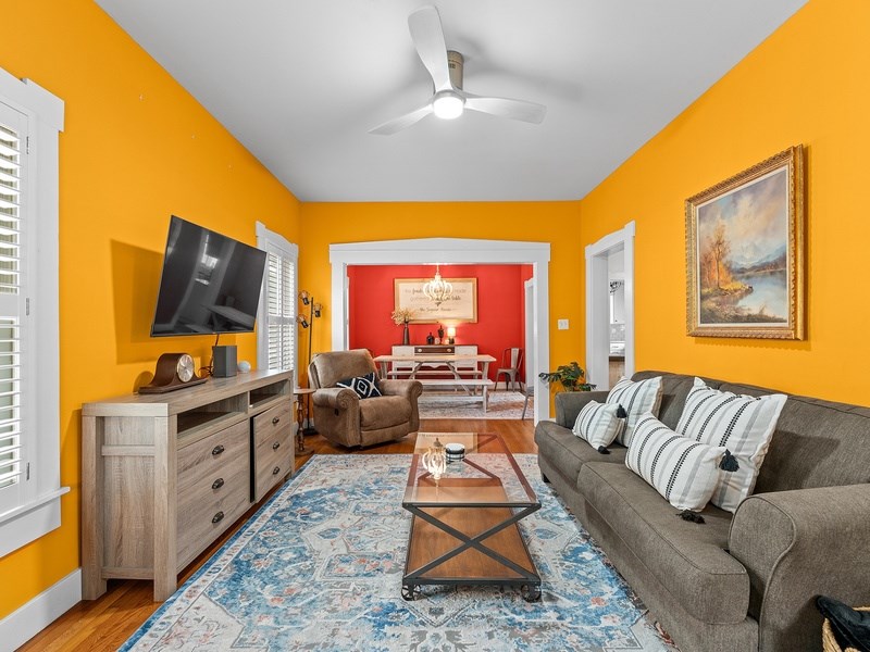 44 Segner Road Fredericksburg, TX 78624 - Photo 7 of 21 a living room with furniture and a flat screen tv