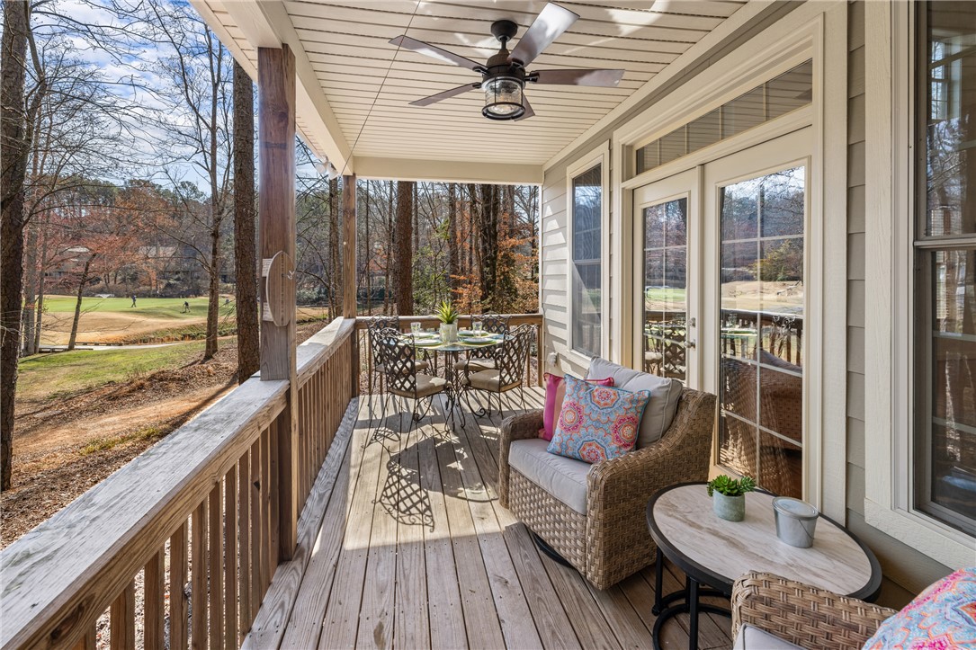 7 Divots Landing Salem, SC 29676 - Photo 26 of 47 Enjoy tranquil outdoor living on this expansive deck with golf course views.