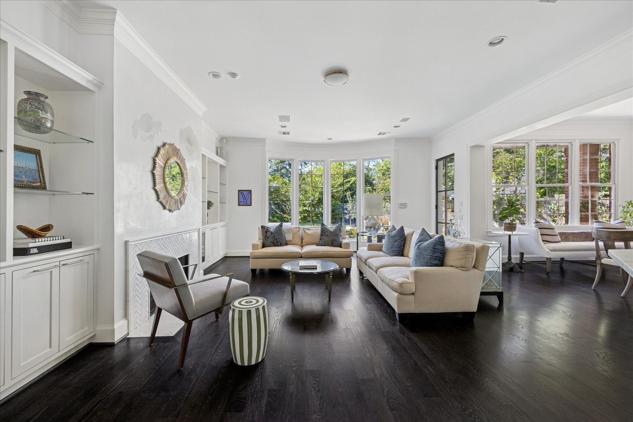2 Blalock Pines Court Hedwig Village, TX 77024 - Photo 17 of 44 a living room with furniture and a large window