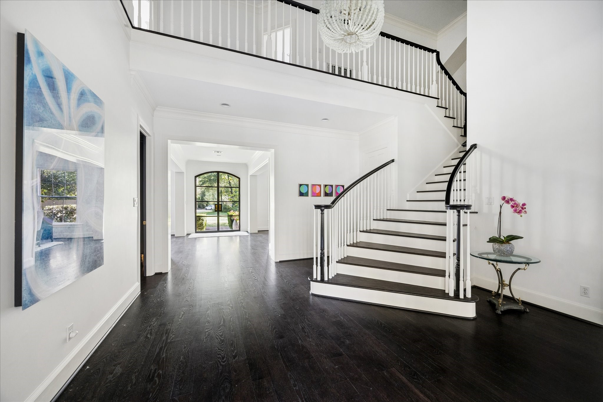 2 Blalock Pines Court Hedwig Village, TX 77024 - Photo 24 of 44 a view of entryway and hall with wooden floor