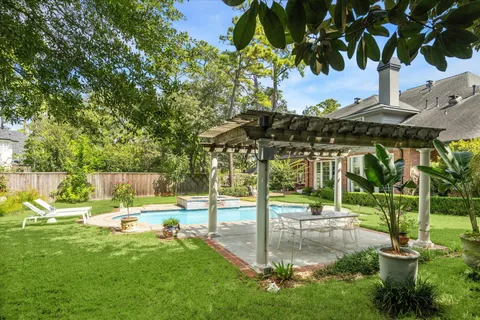 a view of a park with slide