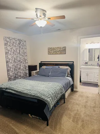 a view of room with bathroom