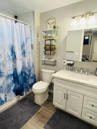 a bathroom with a sink