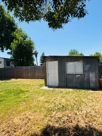 a backyard of a house