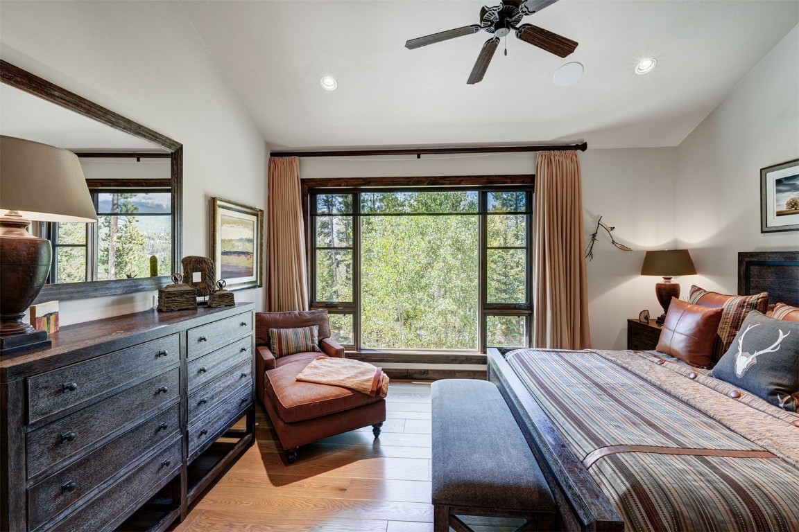 67 Rounds Road Breckenridge, CO 80424 - Photo 15 of 47 a bedroom with a bed and a large window