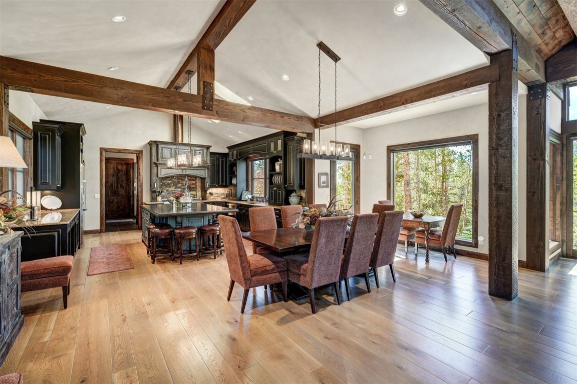 67 Rounds Road Breckenridge, CO 80424 - Photo 8 of 47 a view of a dining room with furniture window and wooden floor