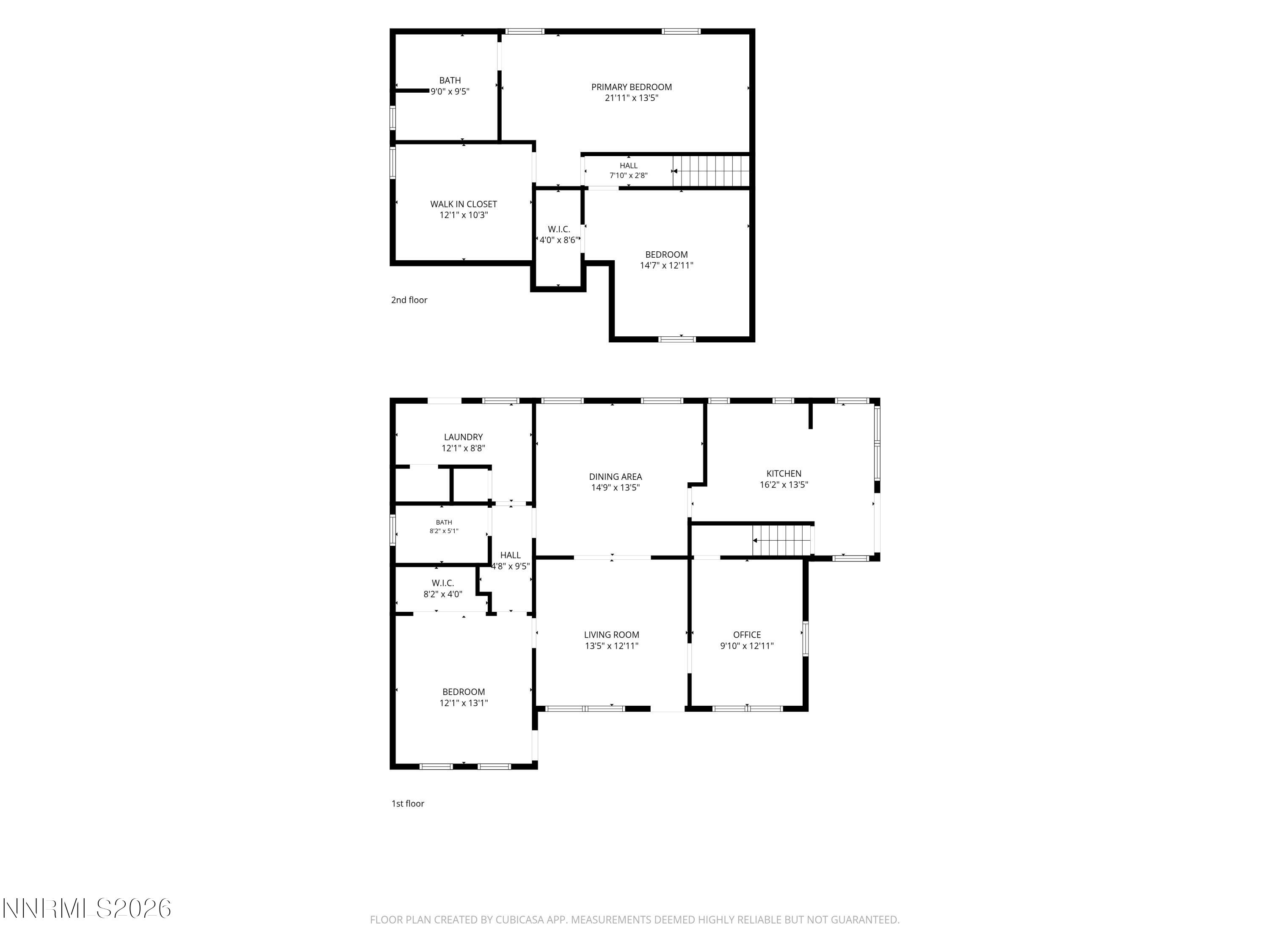116 Rice Street Carson City, NV 89706 - Photo 44 of 45 1st & 2nd Floor Plan