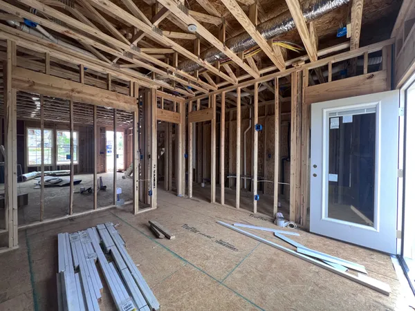 a view of a room with window
