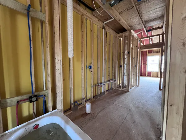 a view of storage and utility room