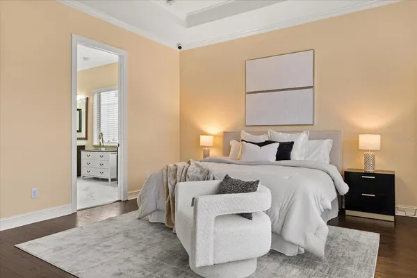 a spacious bathroom with a double vanity sink mirror and double