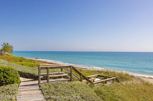 a view of an ocean and beach