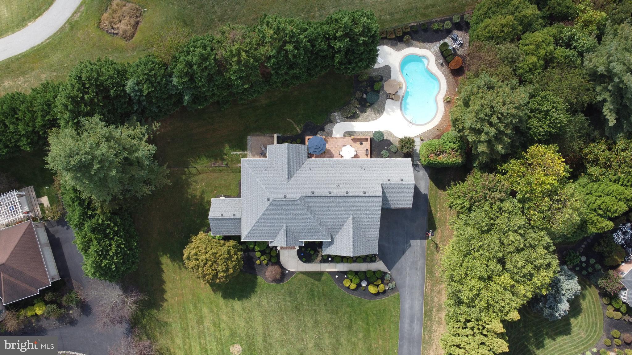 7221 Preservation Court Fulton, MD 20759 - Photo 2 of 69 Aerial of backyard with pool & patio