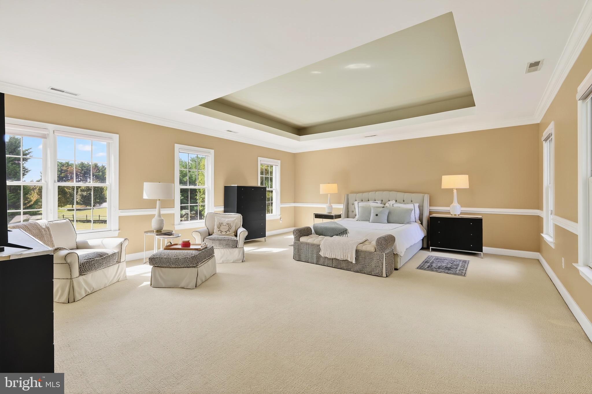 7221 Preservation Court Fulton, MD 20759 - Photo 29 of 69 Spacious primary bedroom with tray ceiling