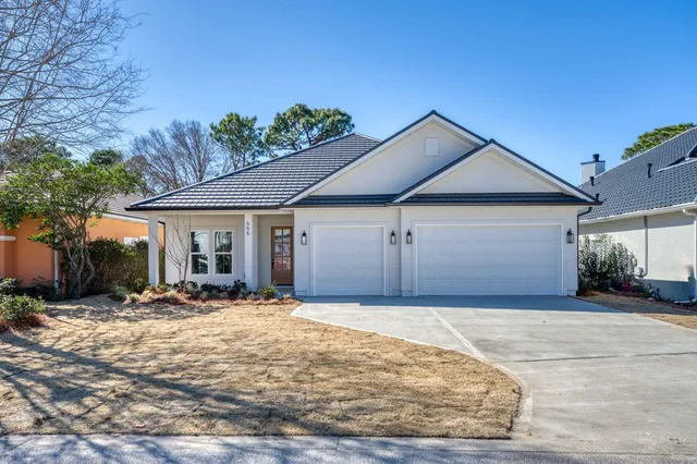a view of a house with a patio