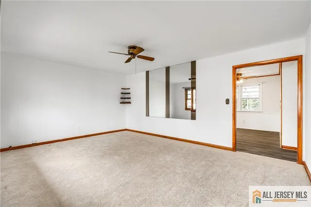 a view of an empty room