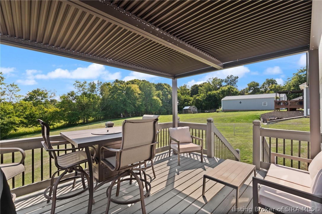 6019 Rising Fawn Court Georgetown, IN 47122 - Photo 13 of 50 Enjoy fall nights on the covered deck!