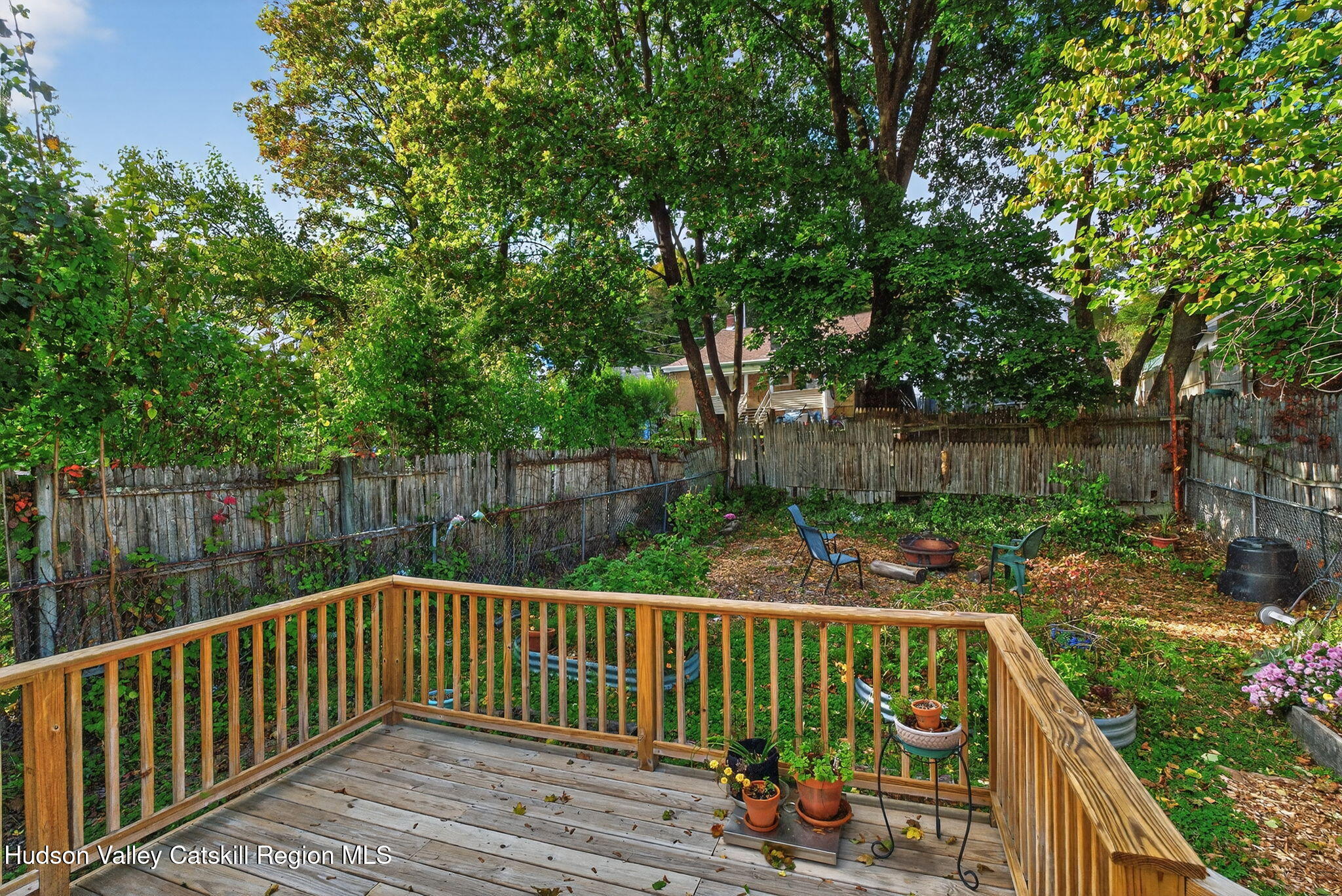 89 Spring Street Kingston, NY 12401 - Photo 19 of 24 a view of deck with wooden floor and outdoor seating