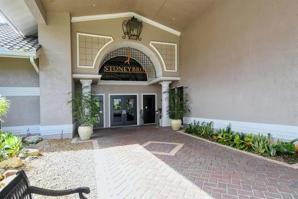 a view of entrance gate of a house