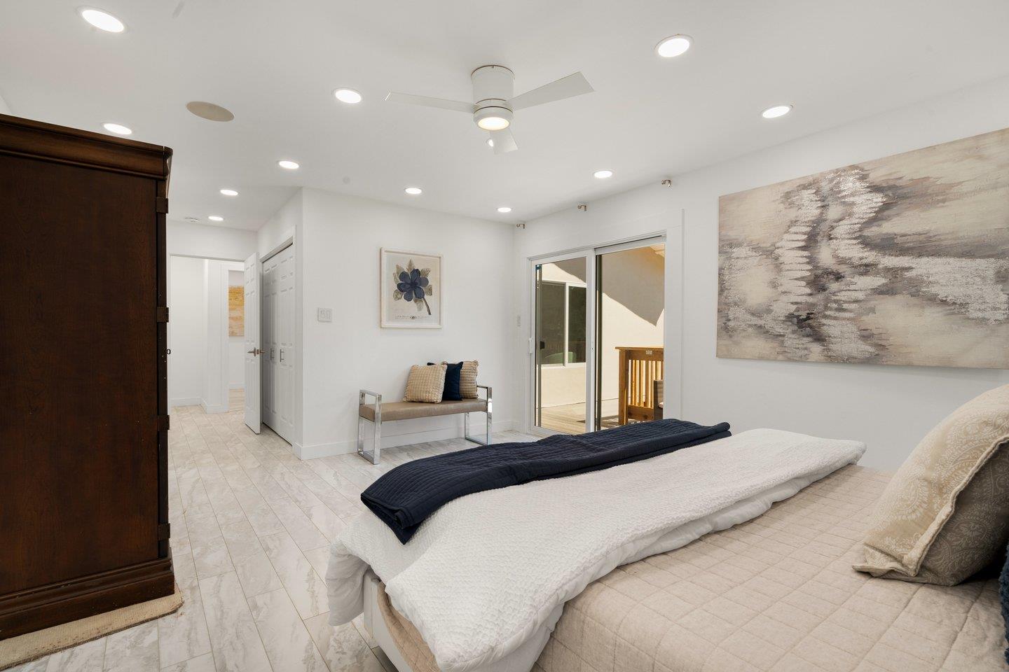 2 Ensenada Road San Carlos, CA 94070 - Photo 12 of 31 a bedroom with a large bed and a painting