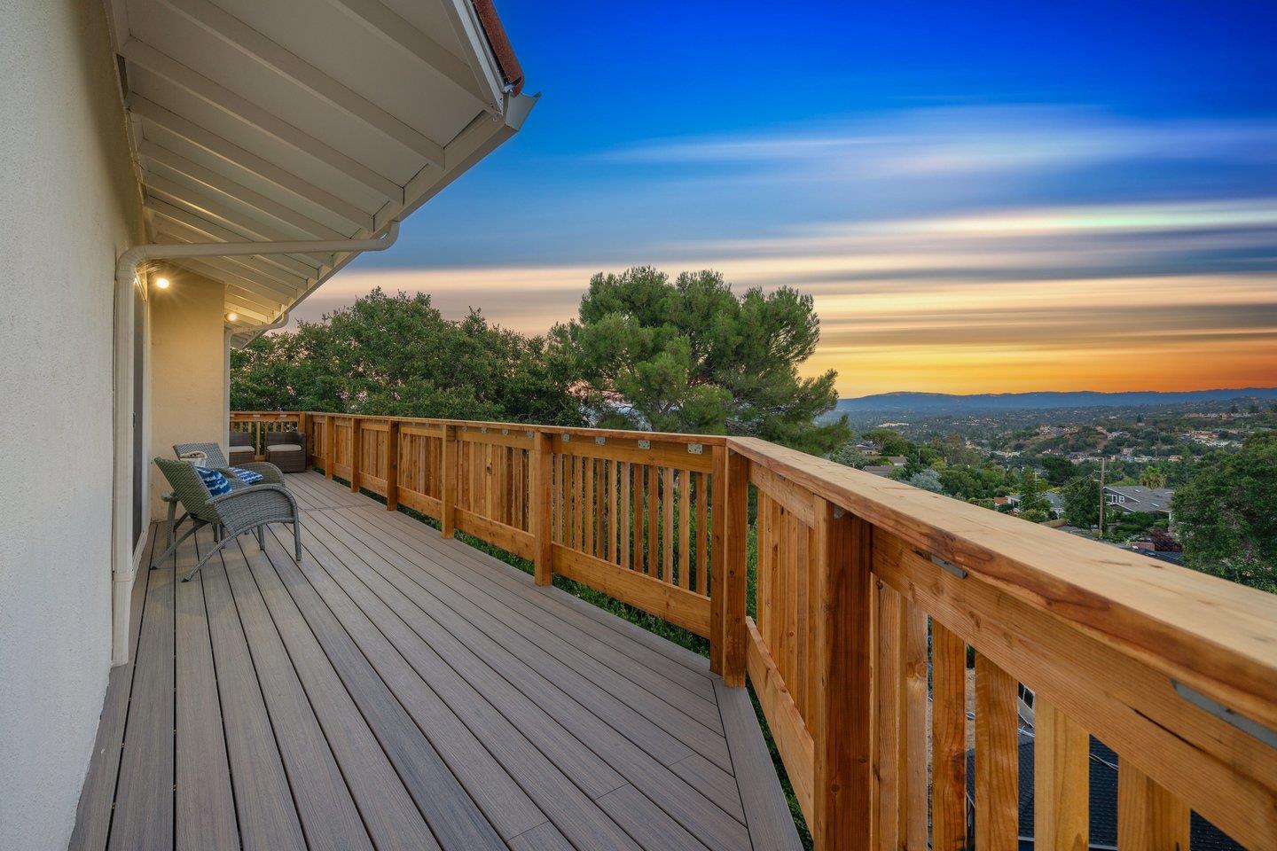 2 Ensenada Road San Carlos, CA 94070 - Photo 19 of 31 a view of balcony with wooden floor and fence