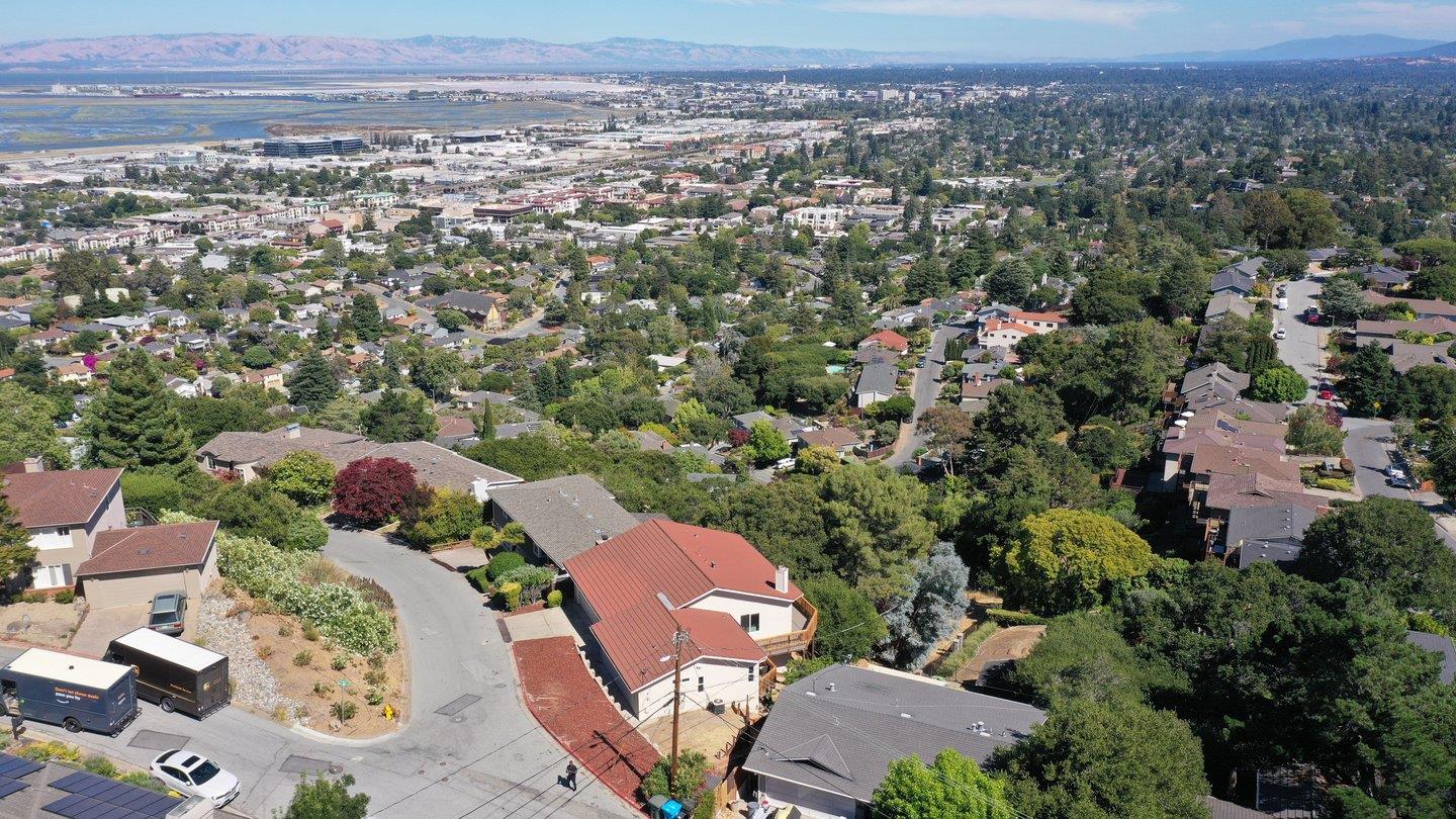2 Ensenada Road San Carlos, CA 94070 - Photo 28 of 31 an aerial view of a city with lots of residential buildings