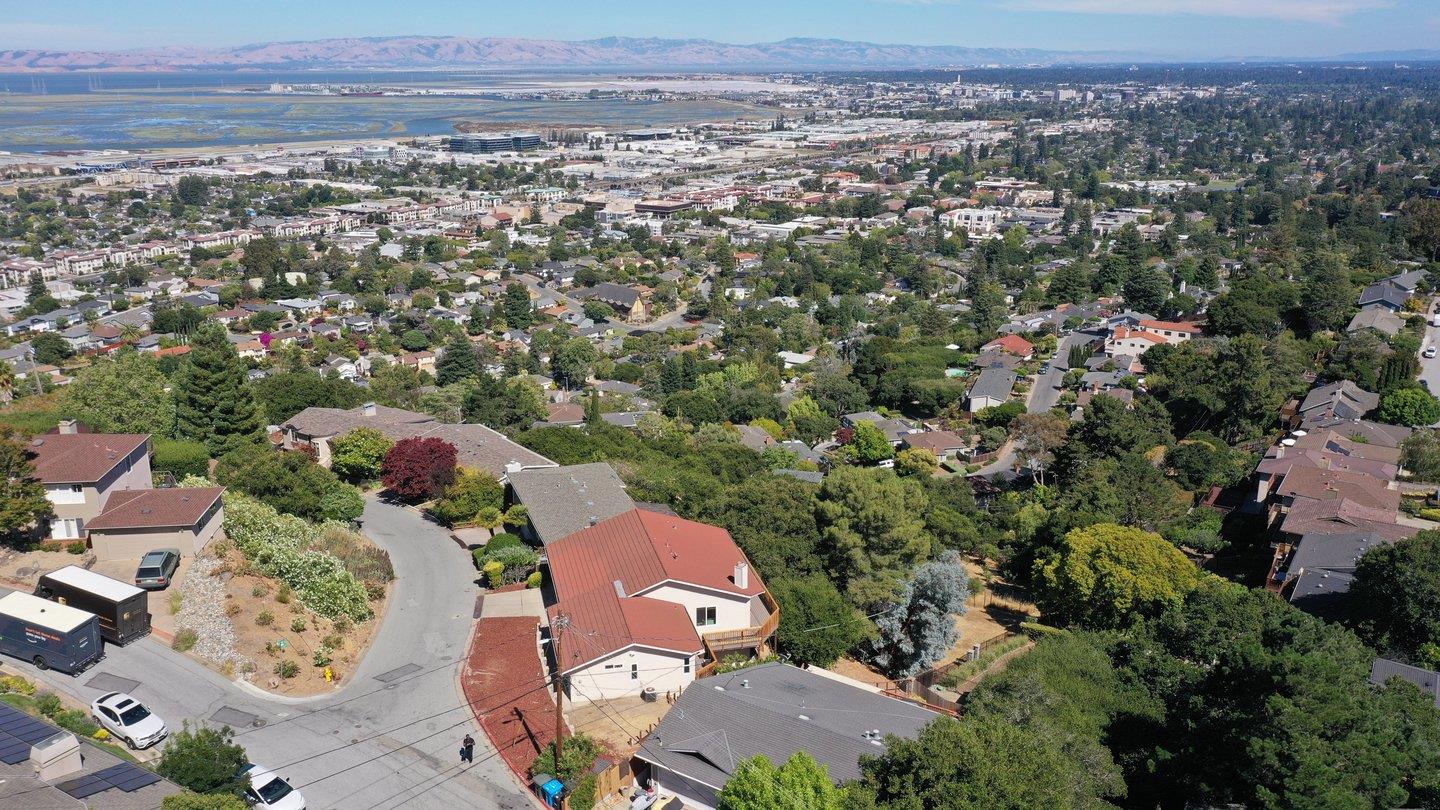 2 Ensenada Road San Carlos, CA 94070 - Photo 29 of 31 an aerial view of a house with a yard