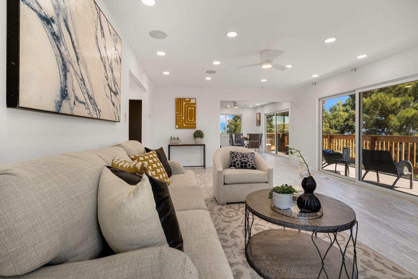 2 Ensenada Road San Carlos, CA 94070 - Photo 4 of 31 a living room with furniture and a large window