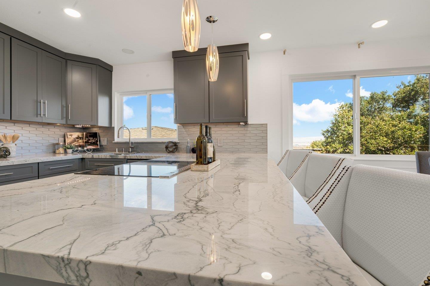 2 Ensenada Road San Carlos, CA 94070 - Photo 8 of 31 a large bathroom with a large window and stainless steel appliances