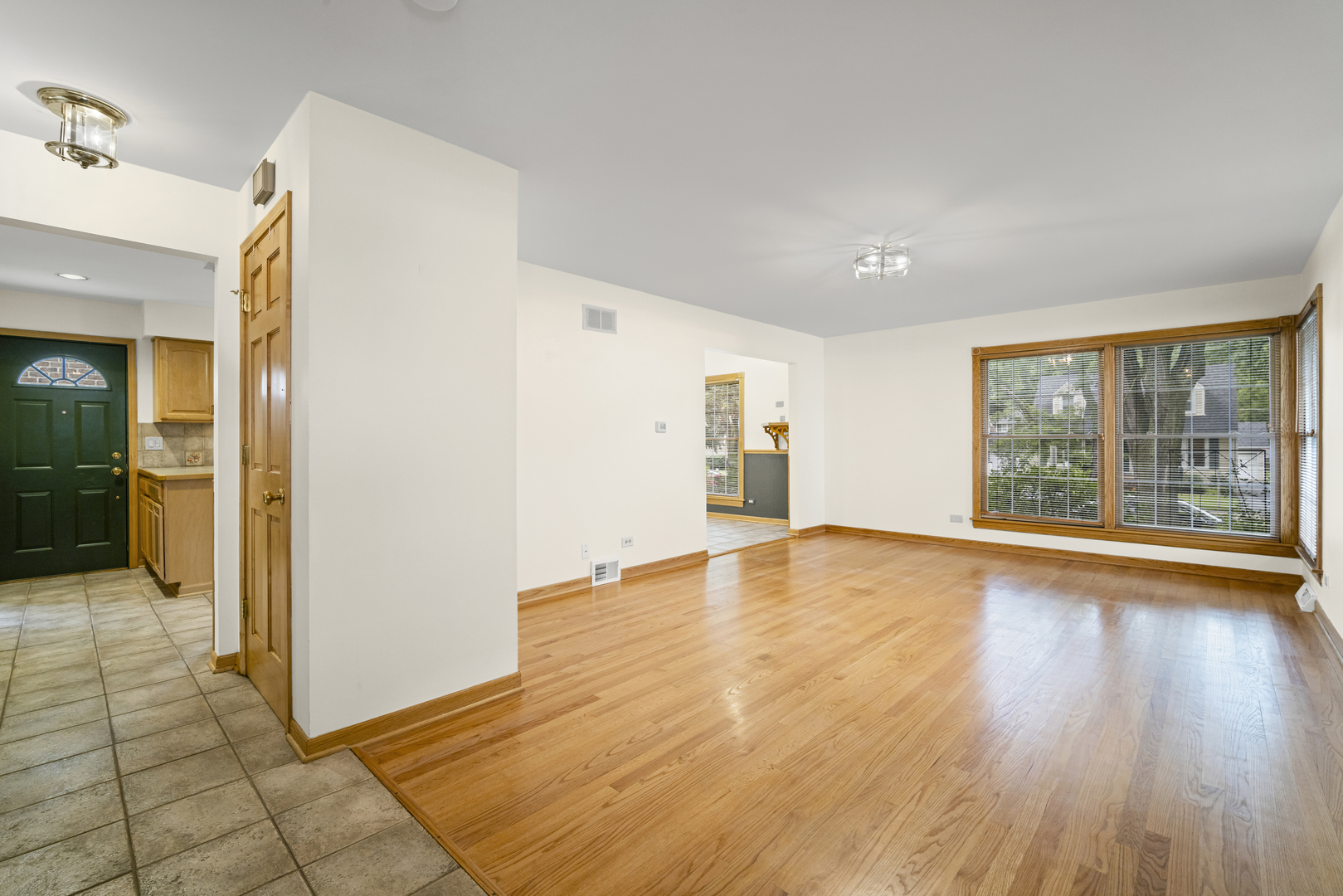 421 North Elm Street Itasca, IL 60143 - Photo 3 of 21 a view of empty room with wooden floor and fireplace