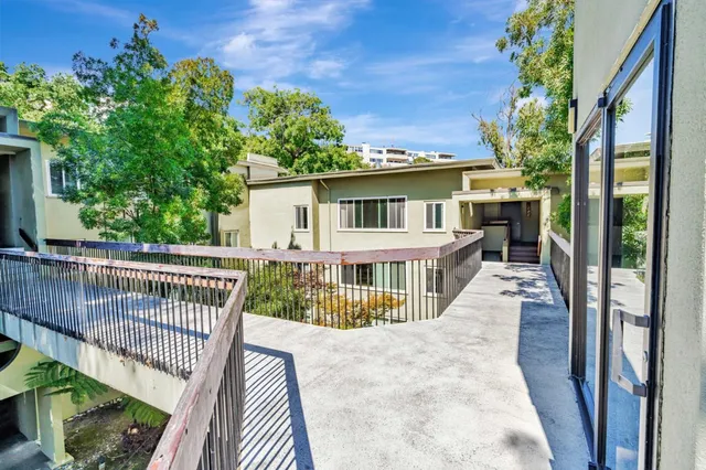 a view of a house with a balcony