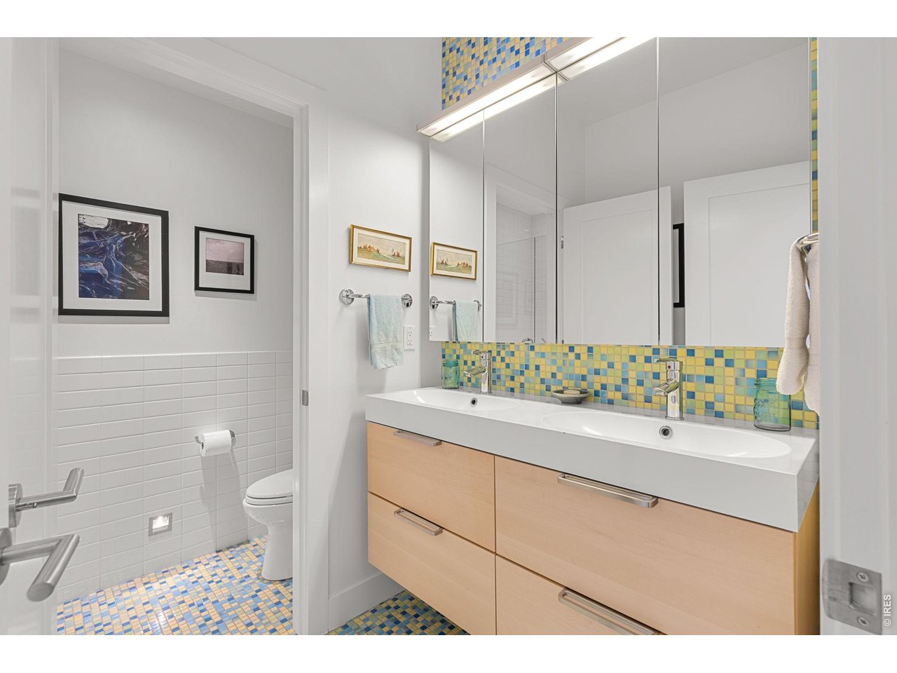 3123 3rd Street Boulder, CO 80304 - Photo 32 of 50 a bathroom with a sink and a mirror