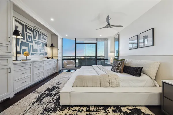 a kitchen with counter top space a sink and appliances