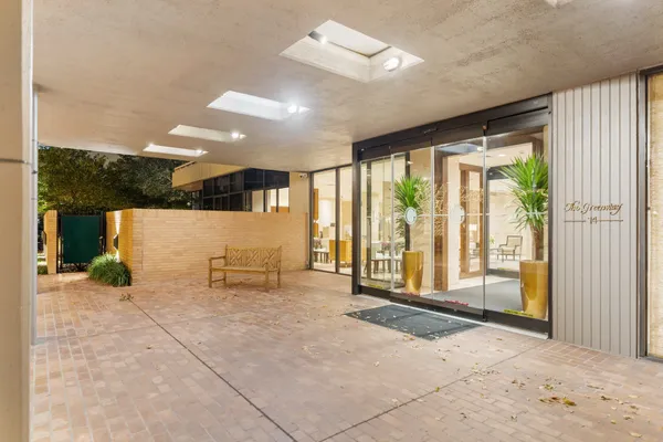 a view of a city with tall buildings