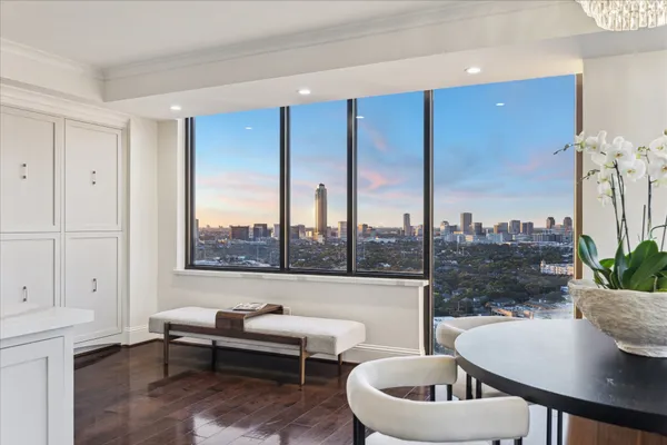 a kitchen with lots of counter top space