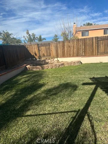 a view of yard with porch