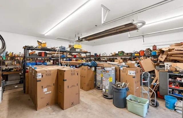 a room with storage and utility