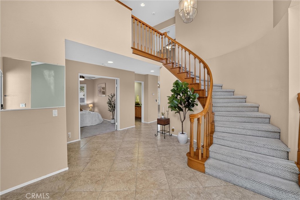 A downstairs bedroom and bathroom provide a comfortable and private space for overnight guests.